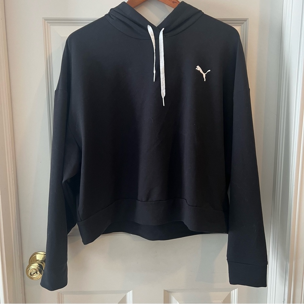 Puma Women's Black Hoodie Sweater